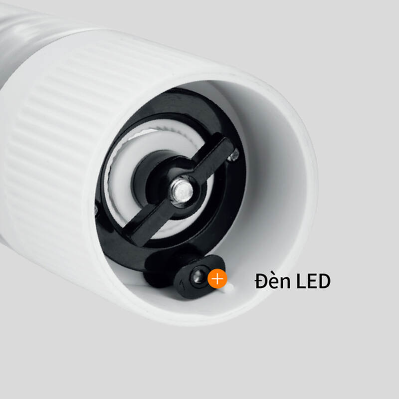 Máy xay muối và tiêu LocknLock một chạm 2 màu (Trắng, Đen) - CKO118 image number null